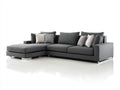 Ecksofa aus Stoff 320 x 220 x 85 cm - Dunkelgrau - Modernes Ecksofa mit großzügiger Sitzfläche für Wohnzimmer