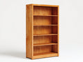 Bücherregal aus Holz 100 x 35 x 180 cm - Naturholzfarben - Offenes Regal mit großzügigem Stauraum