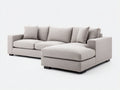 Ecksofa Stoff 290 x 190 x 85 cm - Beige - Modernes Design für Wohnzimmer