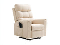 Liegesessel Kunstleder 85 x 90 x 105 cm - Beige - Elektrischer Relaxsessel mit Liegefunktion