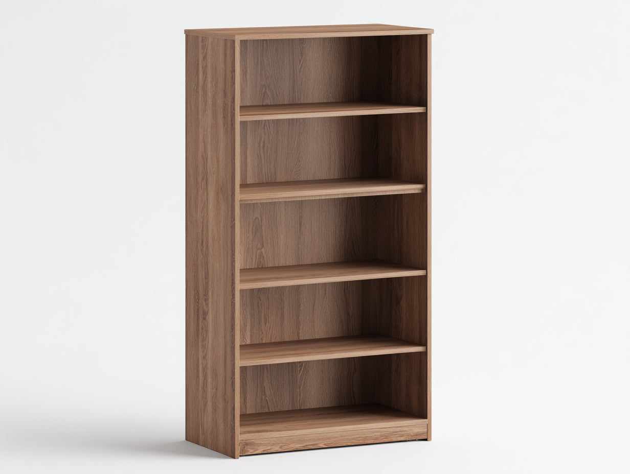 Bücherregal Holz 80 x 30 x 180 cm - Braun - Modernes Standregal für Wohnzimmer und Büro