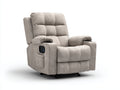 Liegesessel Stoffbezug 85x90x105 cm - Beige - Elektrischer Relaxsessel für Wohnzimmer