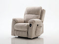 Liegesessel Cordstoff 85 x 90 x 105 cm - Beige - Elektrischer Relaxsessel mit Liegefunktion